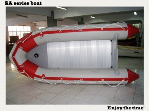 2015 New Design 3.8m SA380 Inflatable Boat Aluminum Floor Boat Working for Rescue with CE China